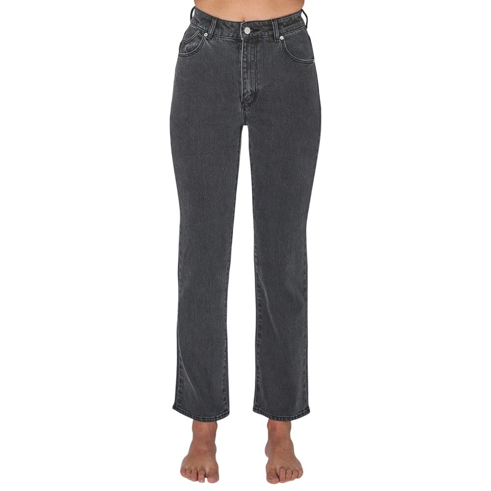 Rolla’s Light Black Denim Original Straight High Rise Simple Everyday Jeans